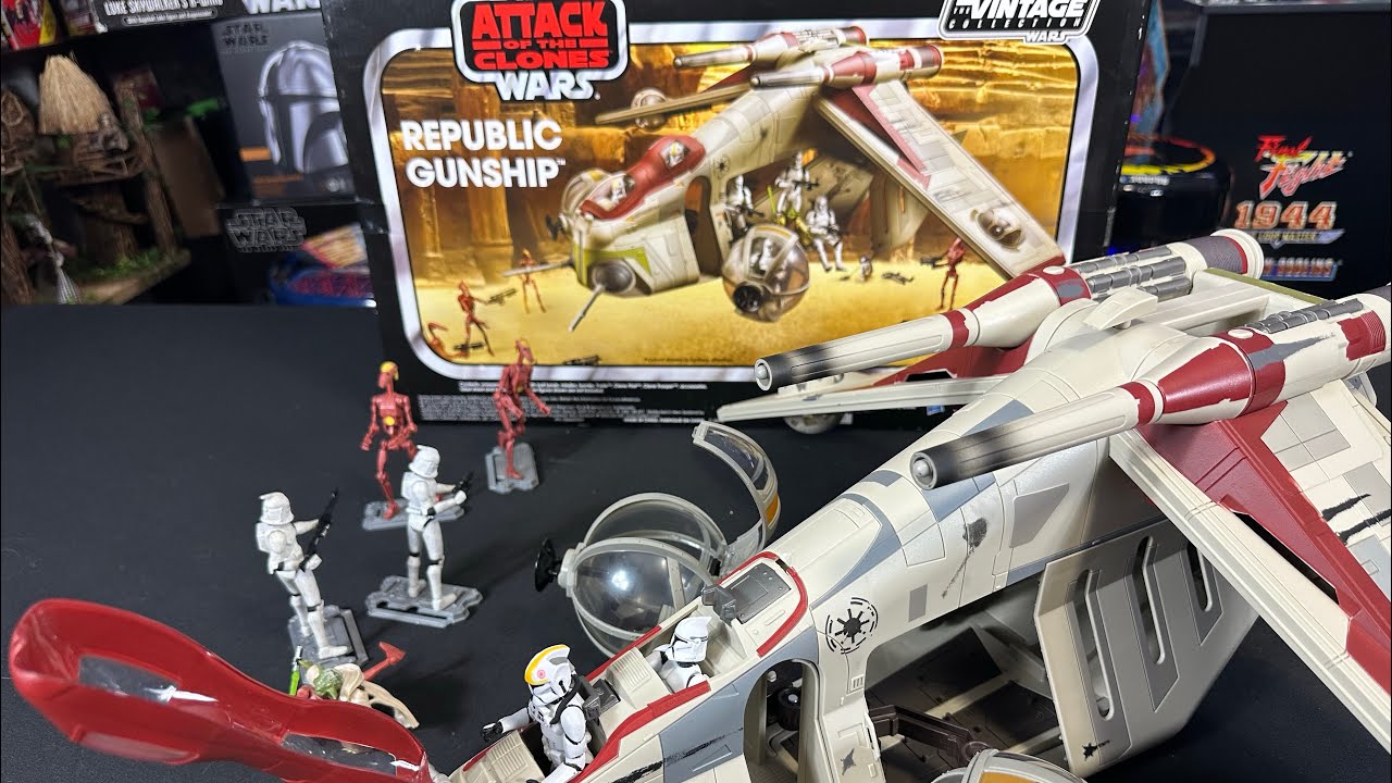 Hasbro star wars the vintage collection republic gunship toys r us exclusive! Unboxing and assembly