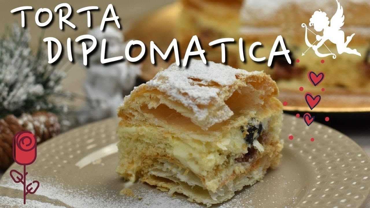 Zuppetta napoletana o torta Diplomatica dolce favoloso per una cena romantica