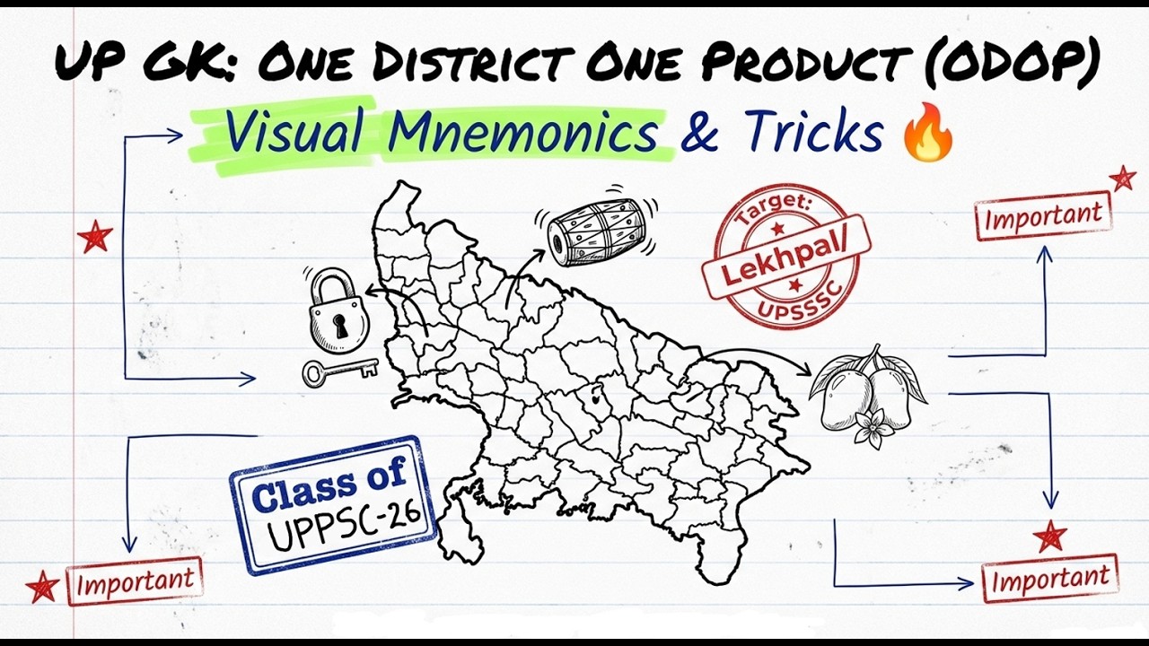 One District One Product (ODOP) Explained one shot | Tricks and mnemonics