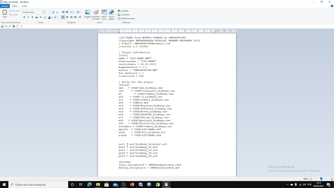 Tutorial Paleta de cores Mugen