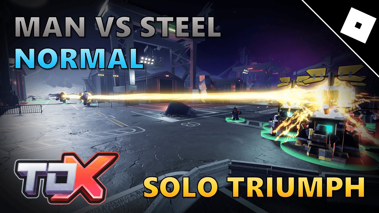 Man VS Steel Xmas 2025 Normal Mode SOLO TRIUMPH || ROBLOX Tower Defense X