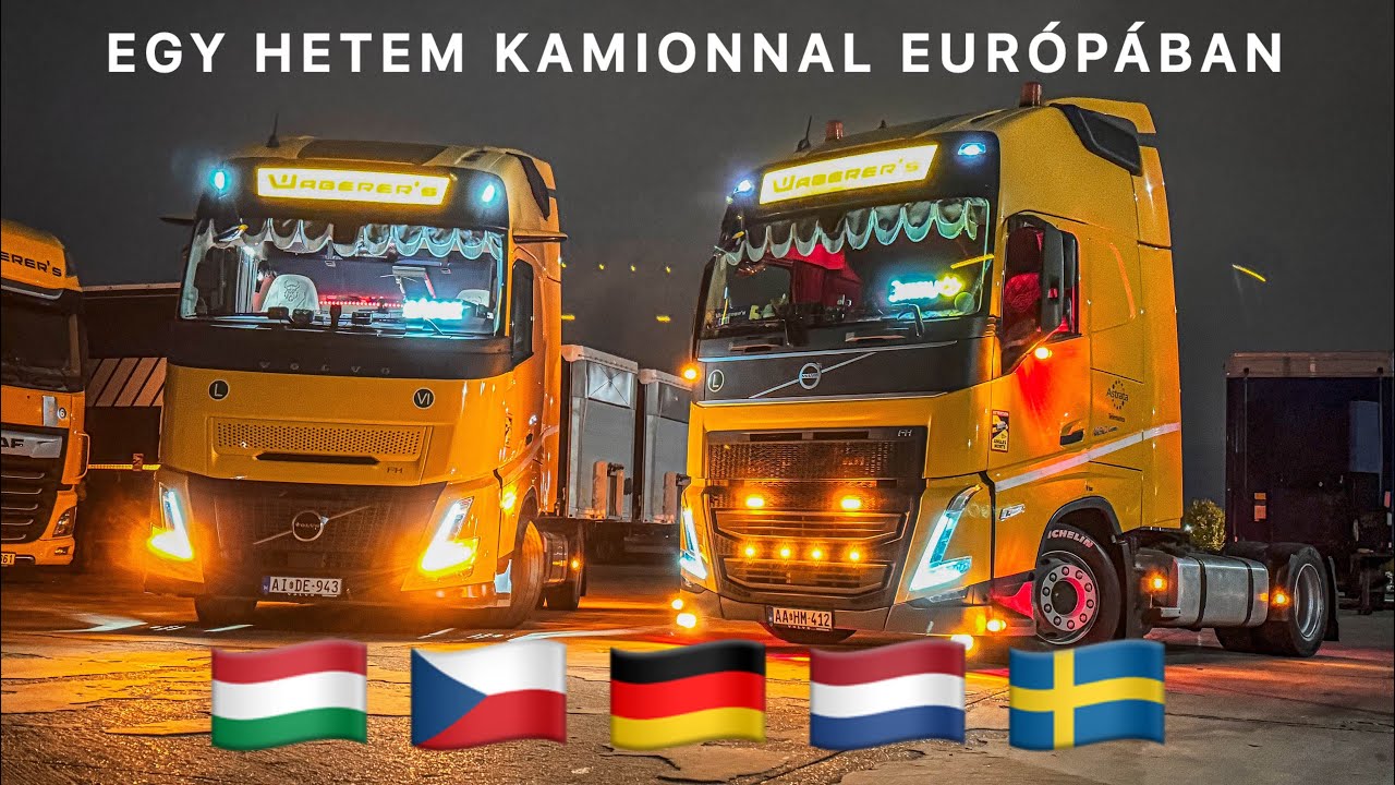 EGY HETEM KAMIONNAL EURÓPÁBAN🚚🇭🇺🇨🇿🇩🇪🇳🇱🇸🇪 36. RÉSZ WABERER’S