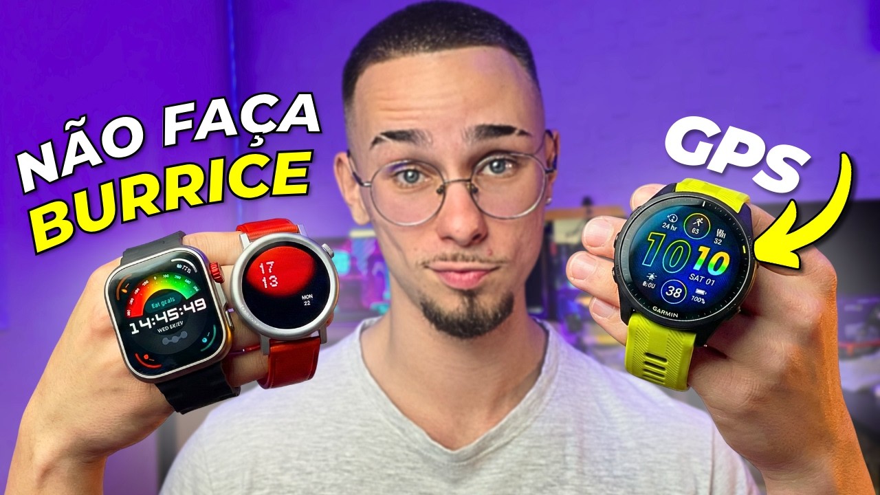 TOP 7 MELHORES SmartWatch CUSTO-BENEFÍCIO em 2026 com GPS!!! (SOMENTE OS MELHORES)