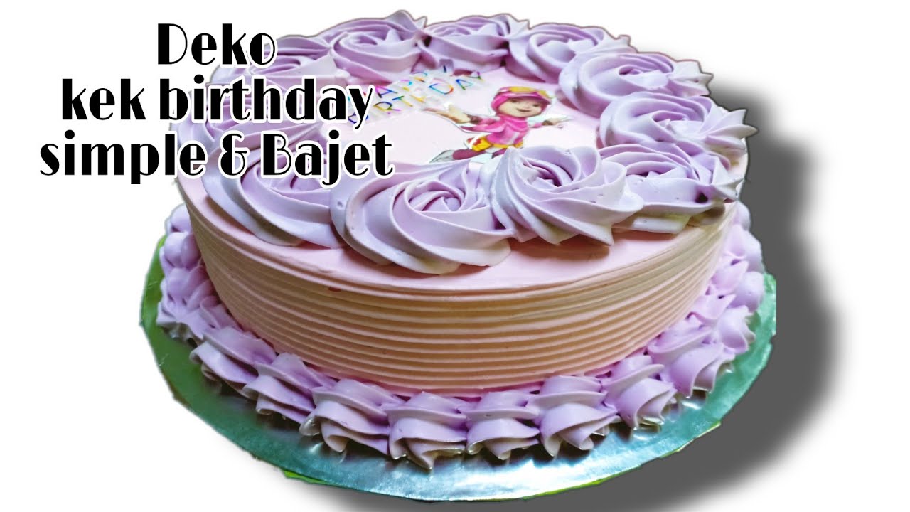KEK BIRTHDAY SIMPLE || kek span gebu step by step pemula