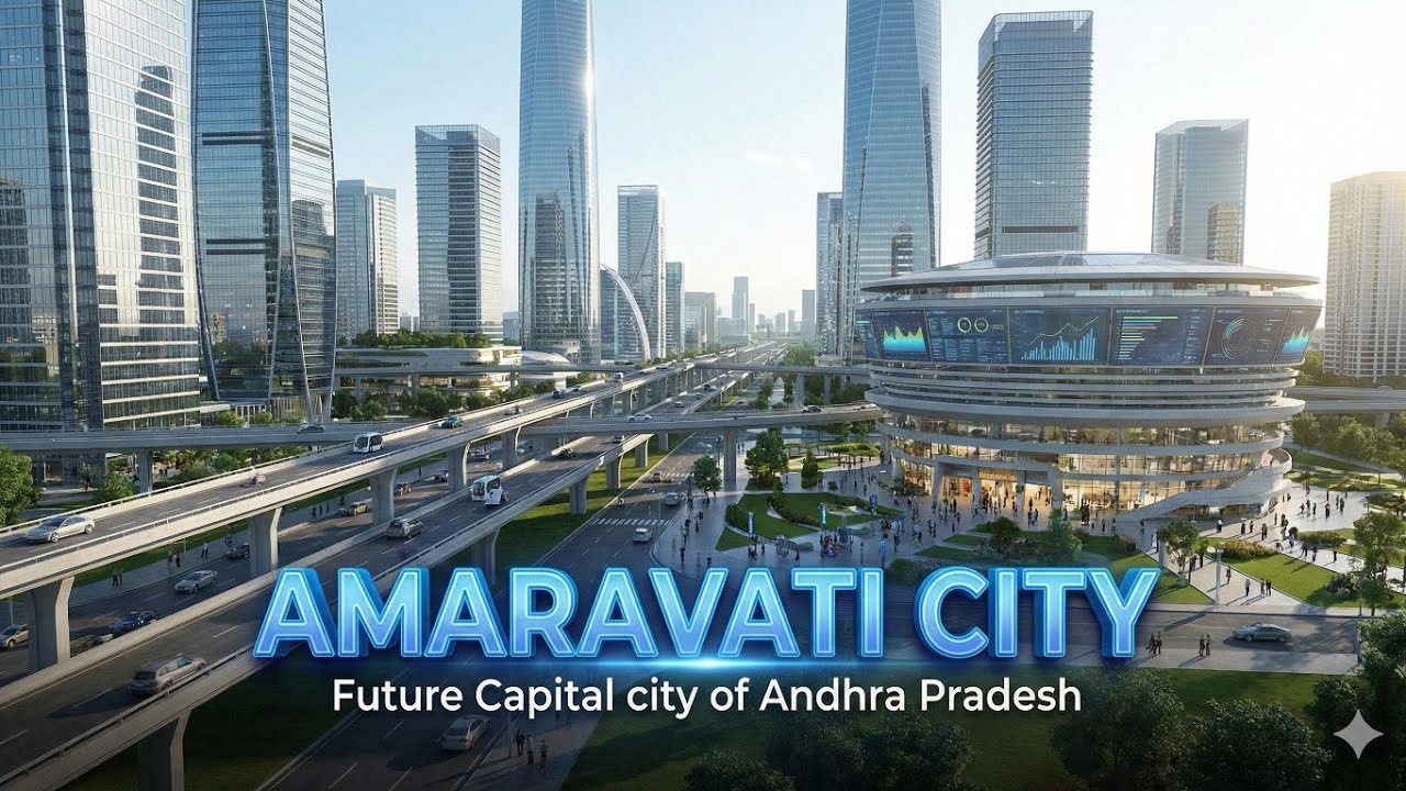 Amaravati City – India’s Future Planned Capital | Andhra Pradesh Vision | AI Generated