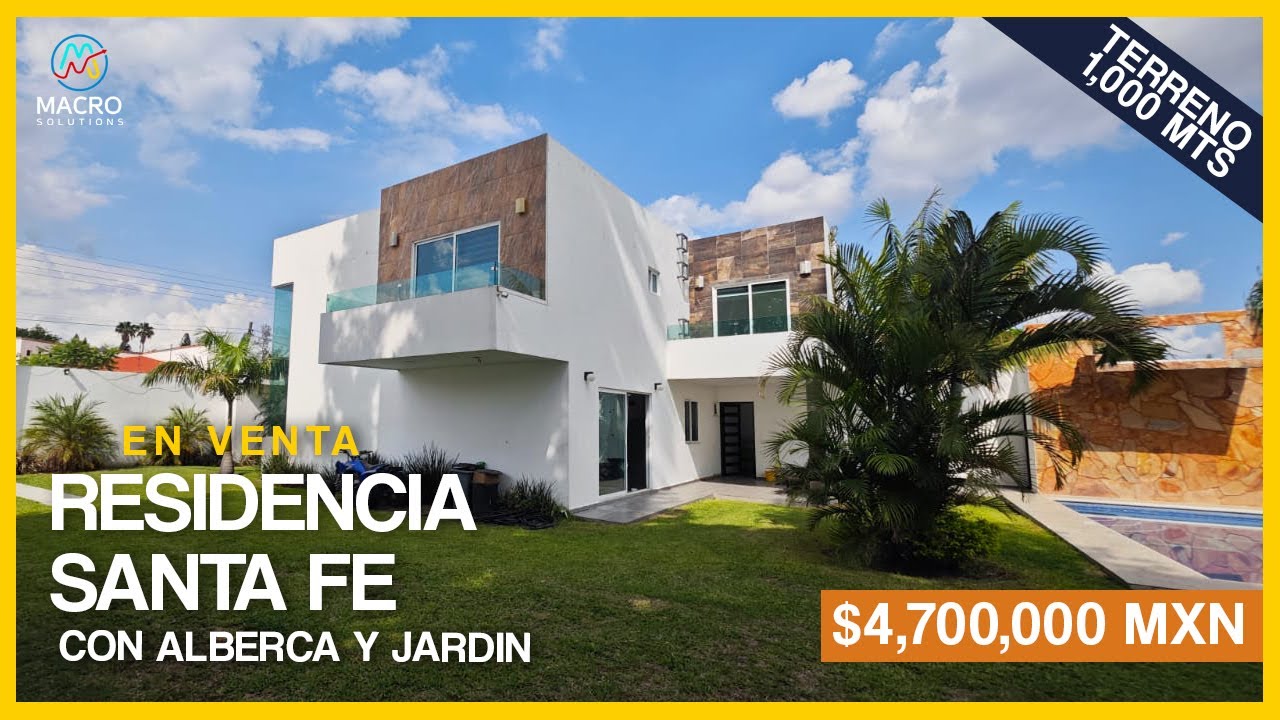 ✅Casa SANTA FE en VENTA: ❗La MEJOR OPCIÓN en Morelos❗⛳(NO DISPONIBLE)