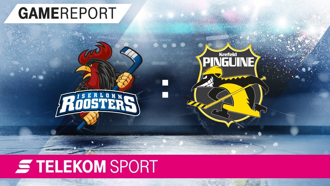 Iserlohn Roosters - Krefeld Pinguine | 24. Spieltag, 17/18 | Telekom Sport