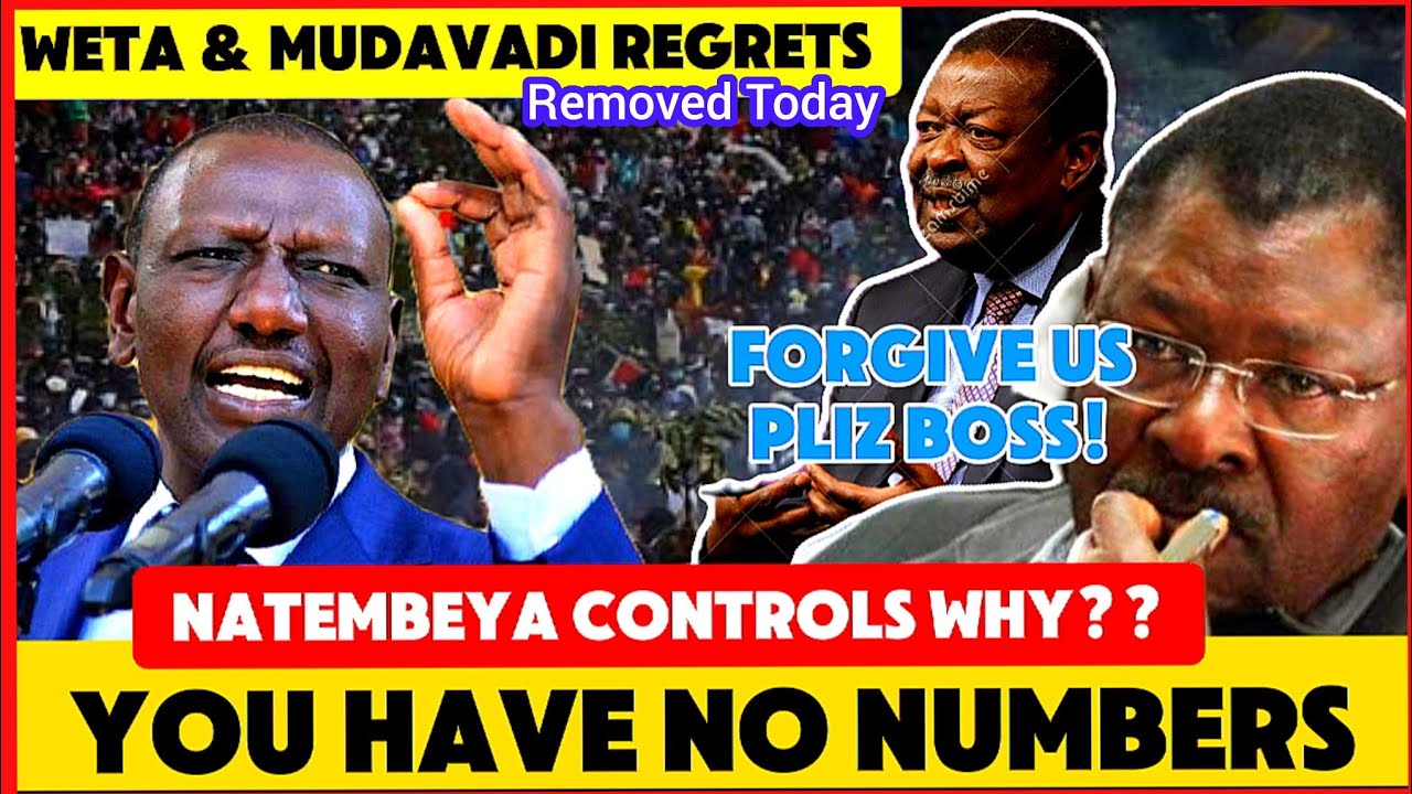 WETANGULA & MUDAVADI ALMOST FAINTED AS PRESIDENT RUSHES CLEARING WAY EXPRESS FOR THEM TO EXIT!