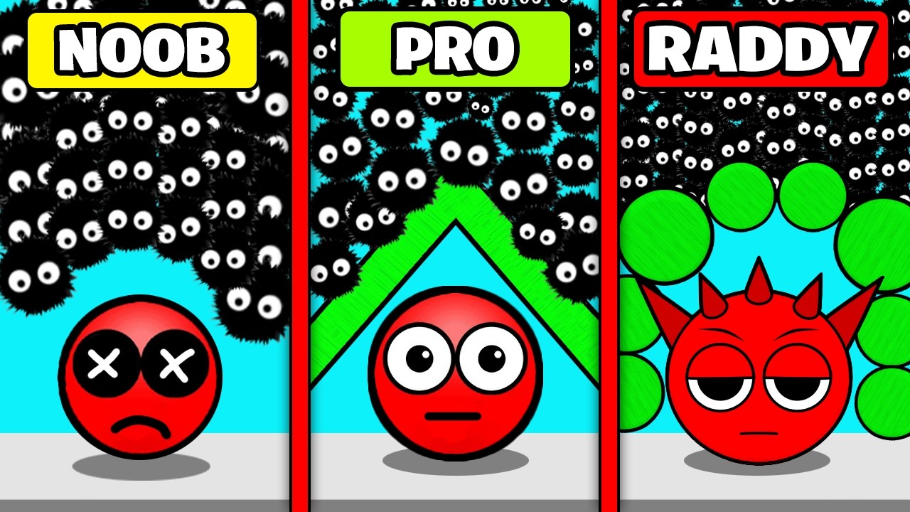 NOOB vs PRO HIDE BALLS