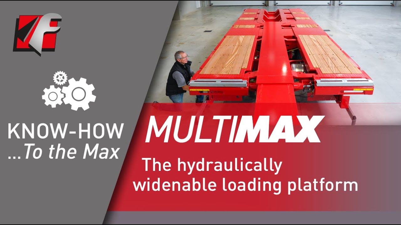 Faymonville MultiMAX - the hydraulically widenable loading platform