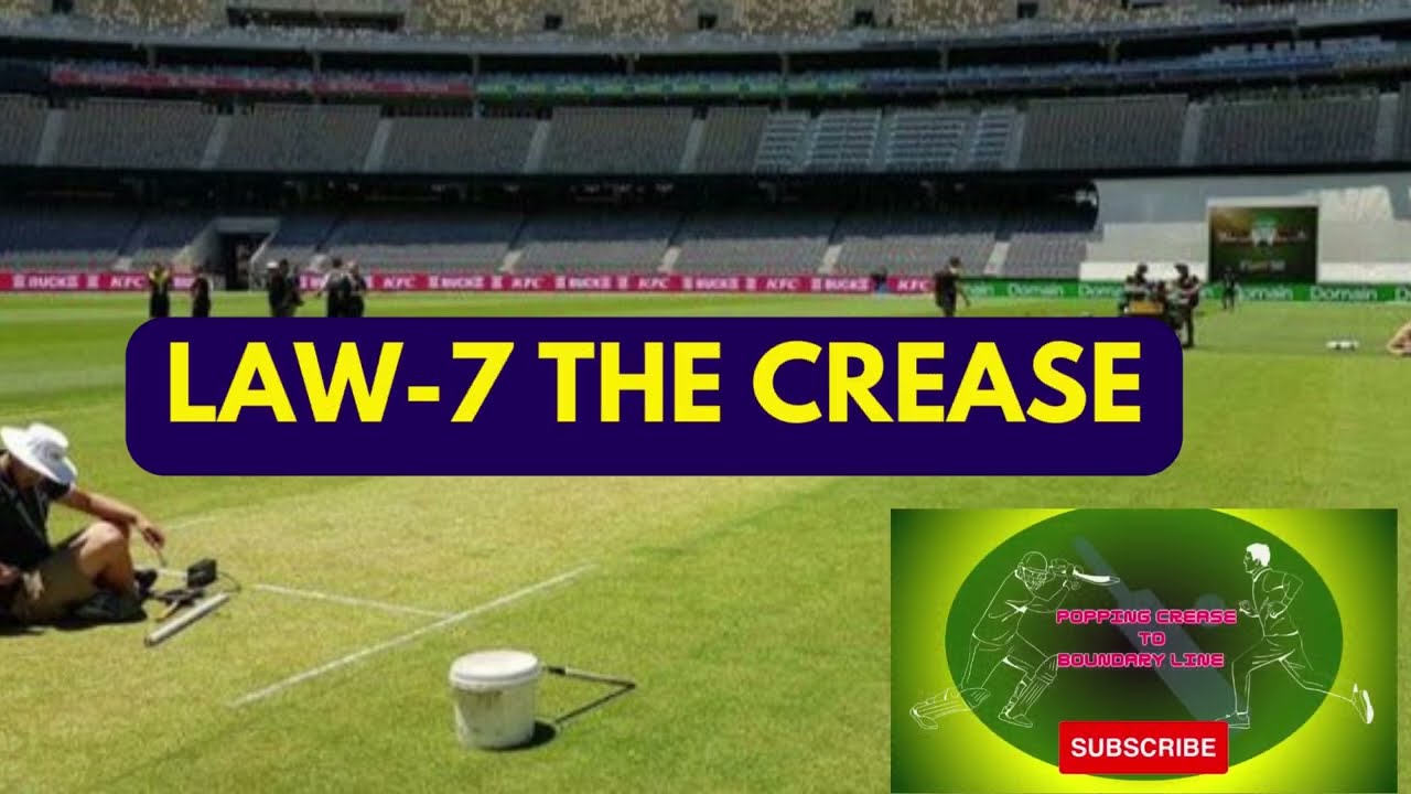 LAW-7 THE CREASE | popping crease in cricket | return crease in cricket #cricket #youtube #viral