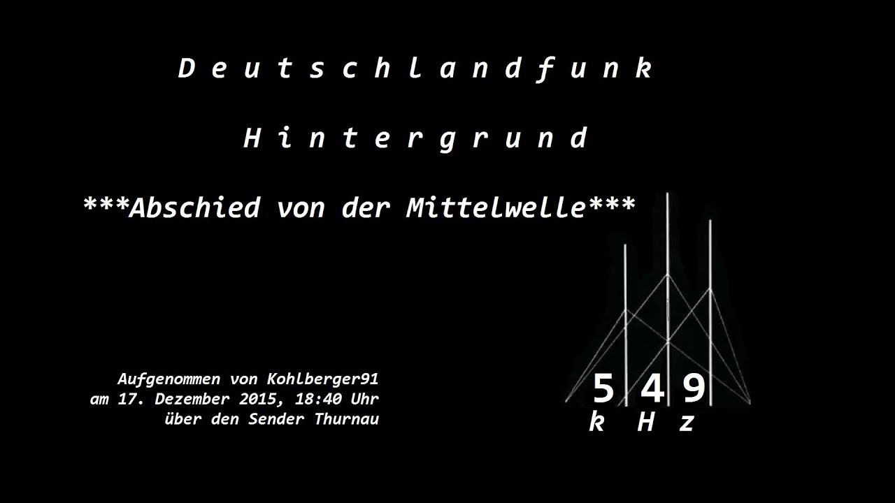 DLF Hintergrund - Abschied Mittelwelle (MW-Qualität)