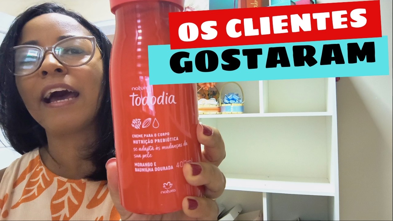 Abertura de caixa Natura Ciclo 04 - Morango e baunilha Dourada, os clientes já estão Pedindo ! 😍