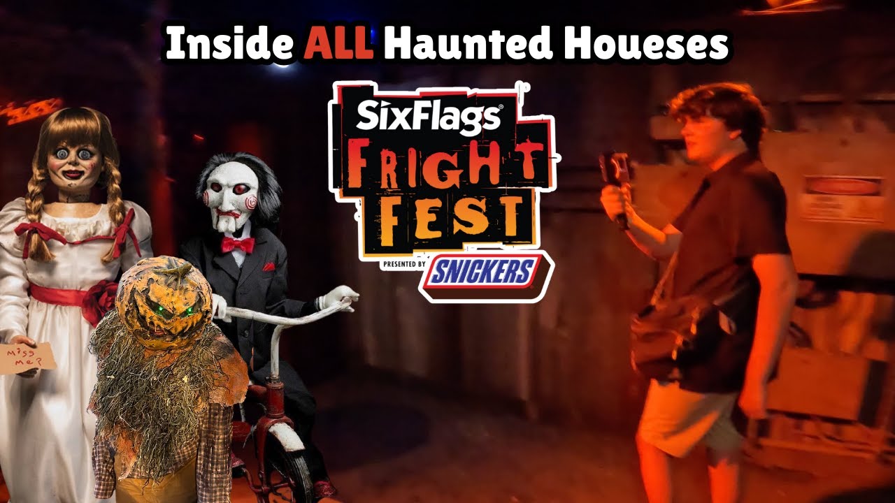 Inside ALL Haunted Houses at Fright Fest 2025! Six Flags Over Georgia OPENING Night