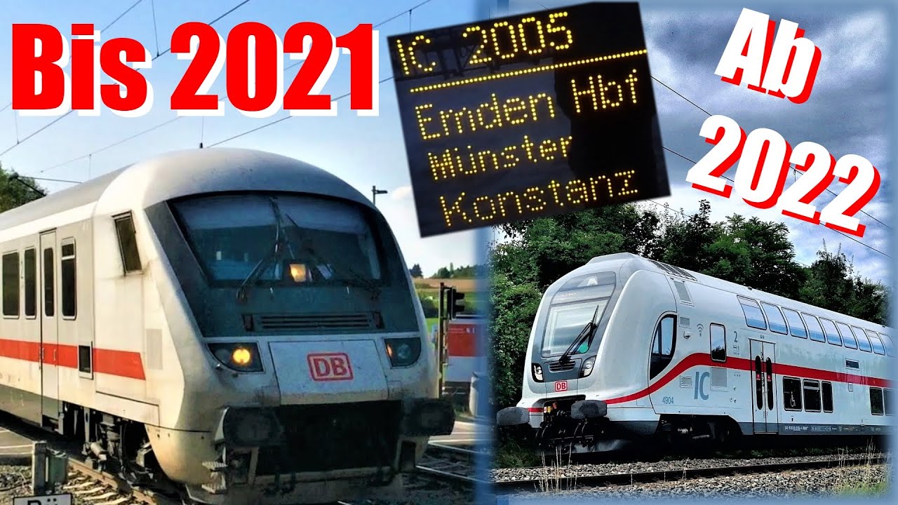 IC 2005 Emden-Konstanz↕️Nord-Süd Verbindung👉mit BR 101,120❗NEU❗Ab Fahrplanwechsel 2022 mit IC2
