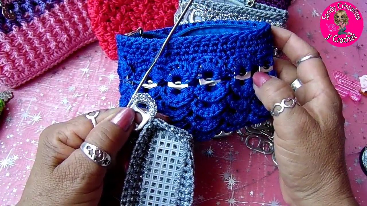Monederito a Crochet con Fichitas o anillas