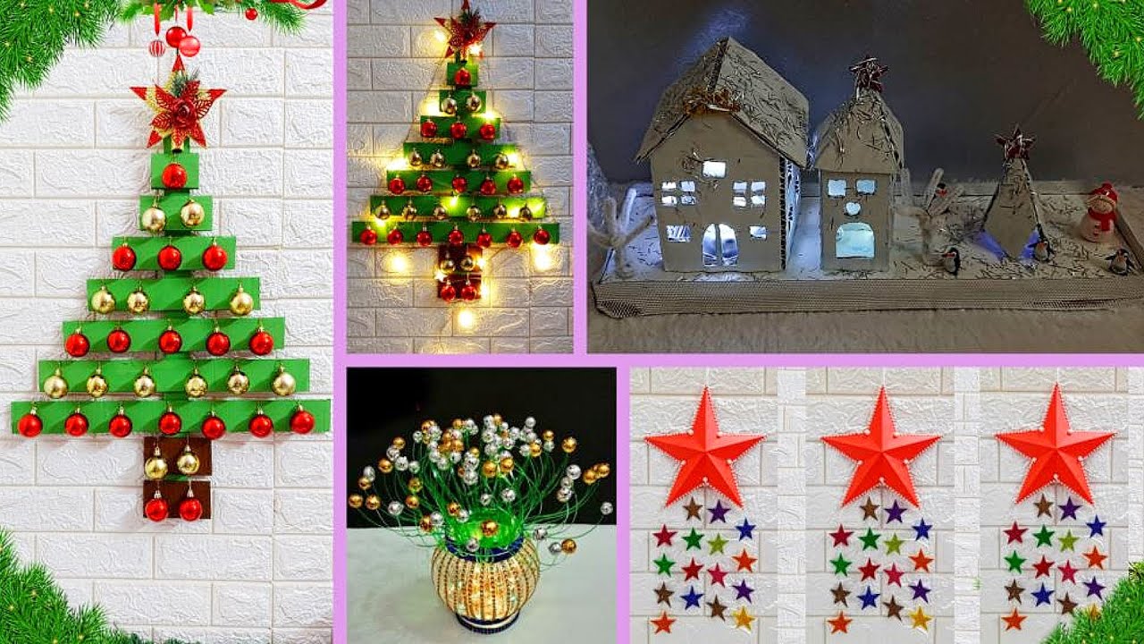 DIY 4 Economical Christmas craft ideas at home | Best out of waste 4 Christmas Decoration ideas🎄74
