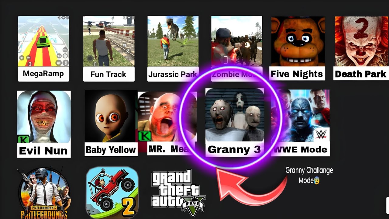 Franklin Playing Granny Challange Mode 😱 In Indian bikes driving 3d