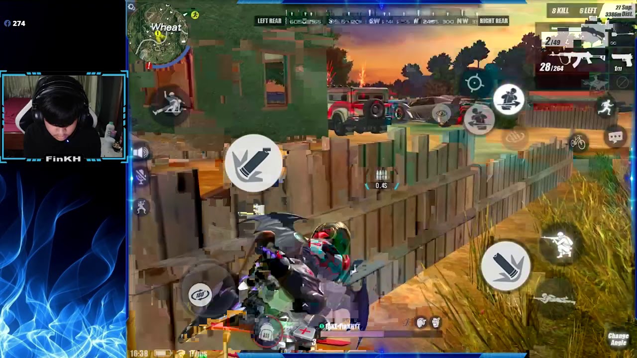1 Vs 5 WRO Vs Fireteam / The Best MonTage By FinKH Gaming / Rule Of Survival