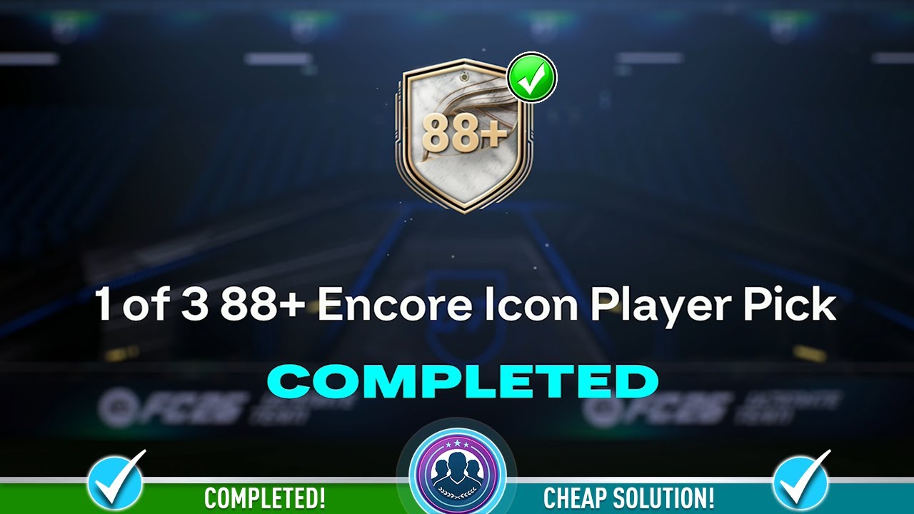 1 of 3 88+ Encore Icon Player Pick Opened - Cheap Solution & SBC Tips - FC 26