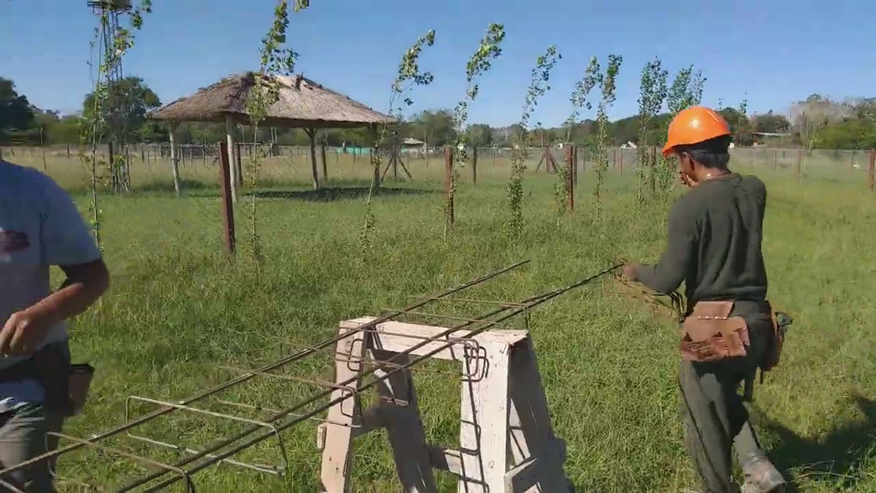 Preparando armadura de encadenado  aéreo parte #1