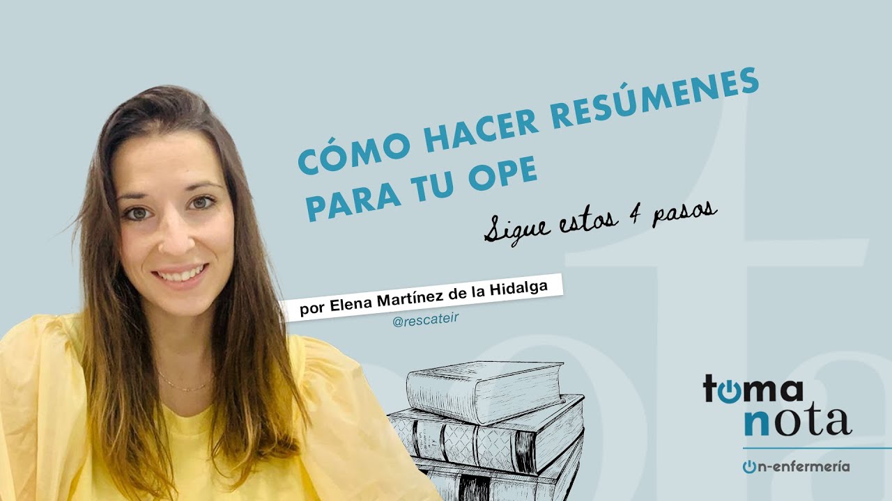 Como hacer resúmenes para tu OPE