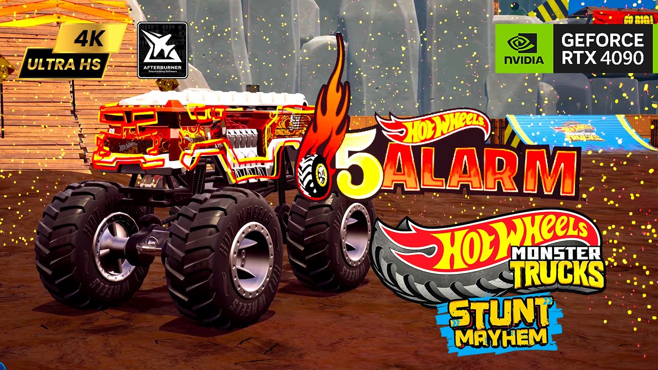 Hot Wheels Monster Trucks 🚐 ➦ Stunt Mayhem Ultra графика на RTX 4090 HD 4K | монстр трак