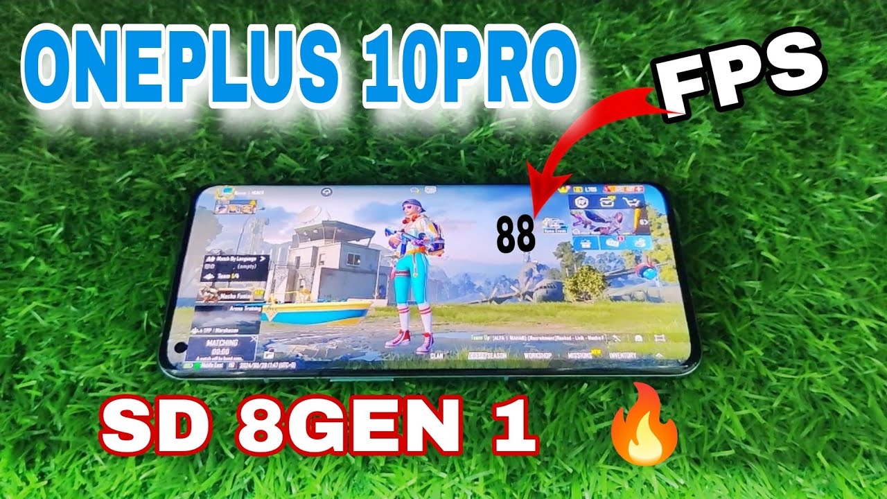 ONEPLUS 10PRO 5G 🔥 BGMI test  2024 with fps meter 😱 snapdragon 8gen 1 way to game