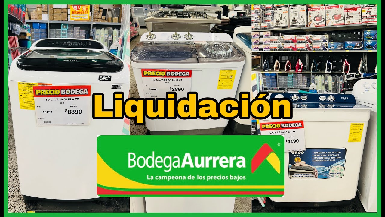 👌 SUPER REBAJAS 😲 EN LAVADORAS, EXCELENTES PRECIOS 😱 Y MUCHOS DESCUENTOS EN BODEGA AURRERA,