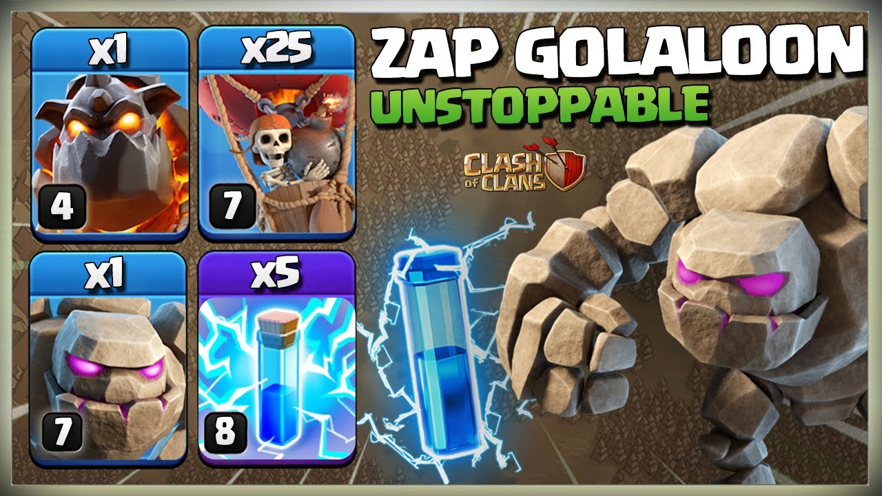 Th11 Zap GoLaLoon - Th11 Kill Squad LaLo - Best TH11 3 Star Attack Strategy Clash of Clans COC