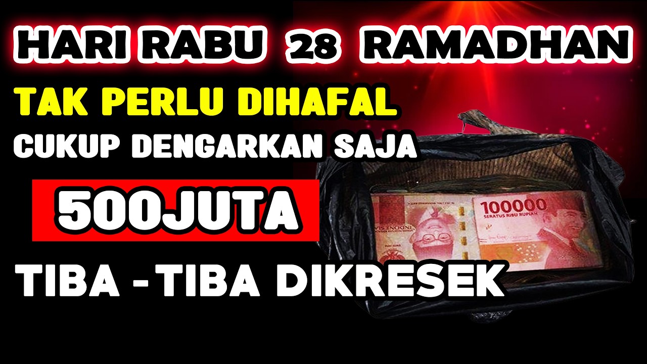 🔴ALHAMDULILLAH🤲 BARU PUTAR SEBENTAR UANG BENAR2 DATANG SENDIRI KE RUMAH, DOA KEKAYAAN NABI SULAIMAN