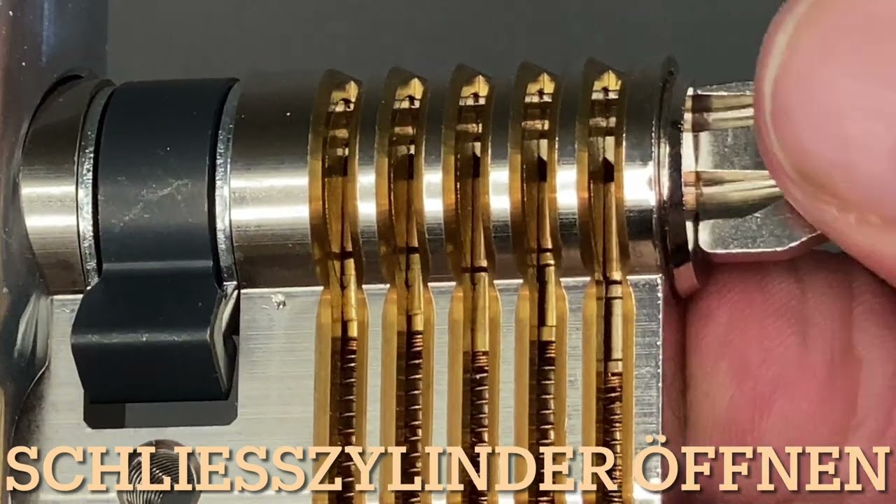 Schließzylinder zerstörungsfrei öffnen/ Schließzylinder ohne Schlüssel öffnen/Haustür Schloss öffnen