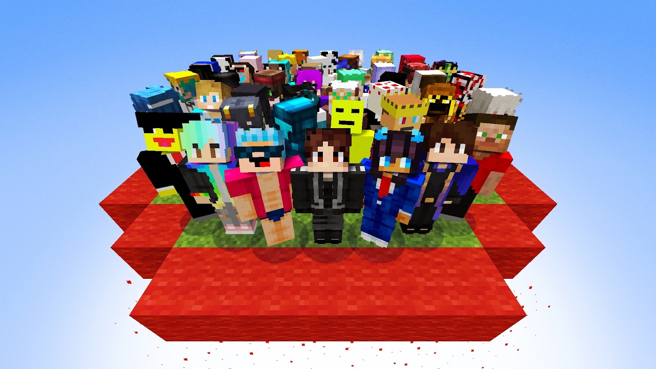 50 YouTubeurs S'affrontent sur Minecraft !