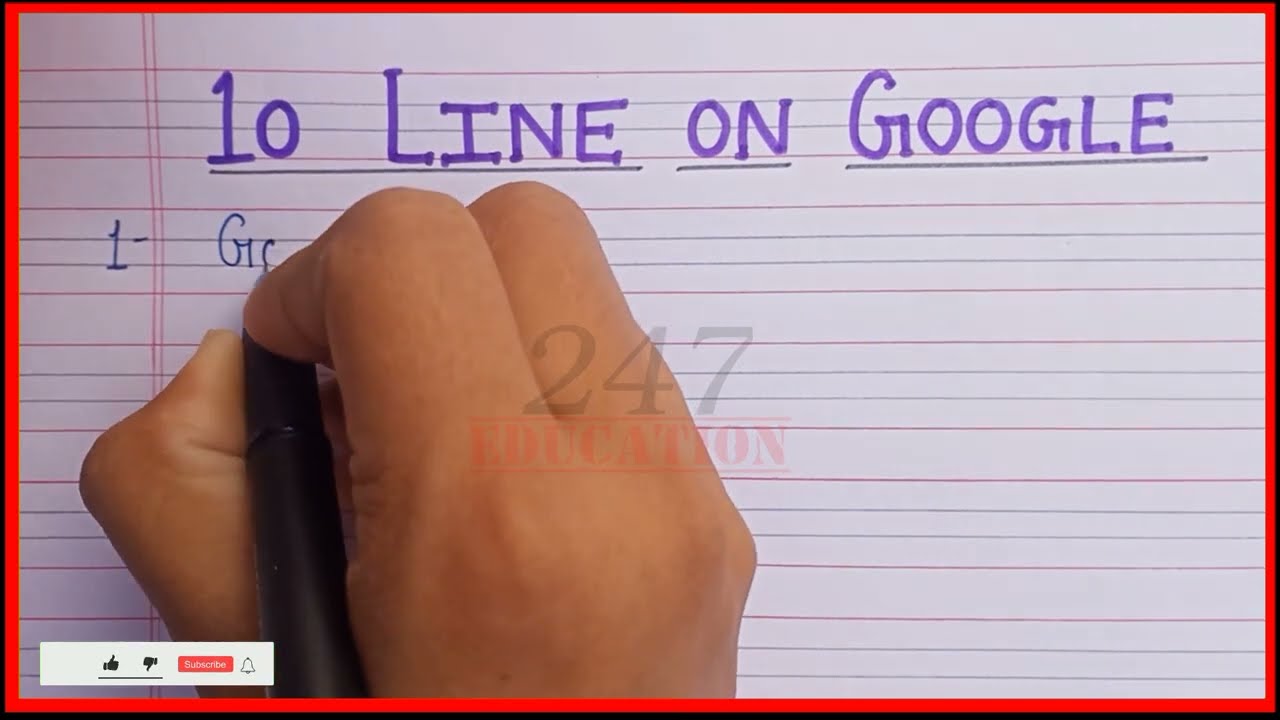 10 lines on Google in english | Essay on Google in english | Goggle search engine par essay