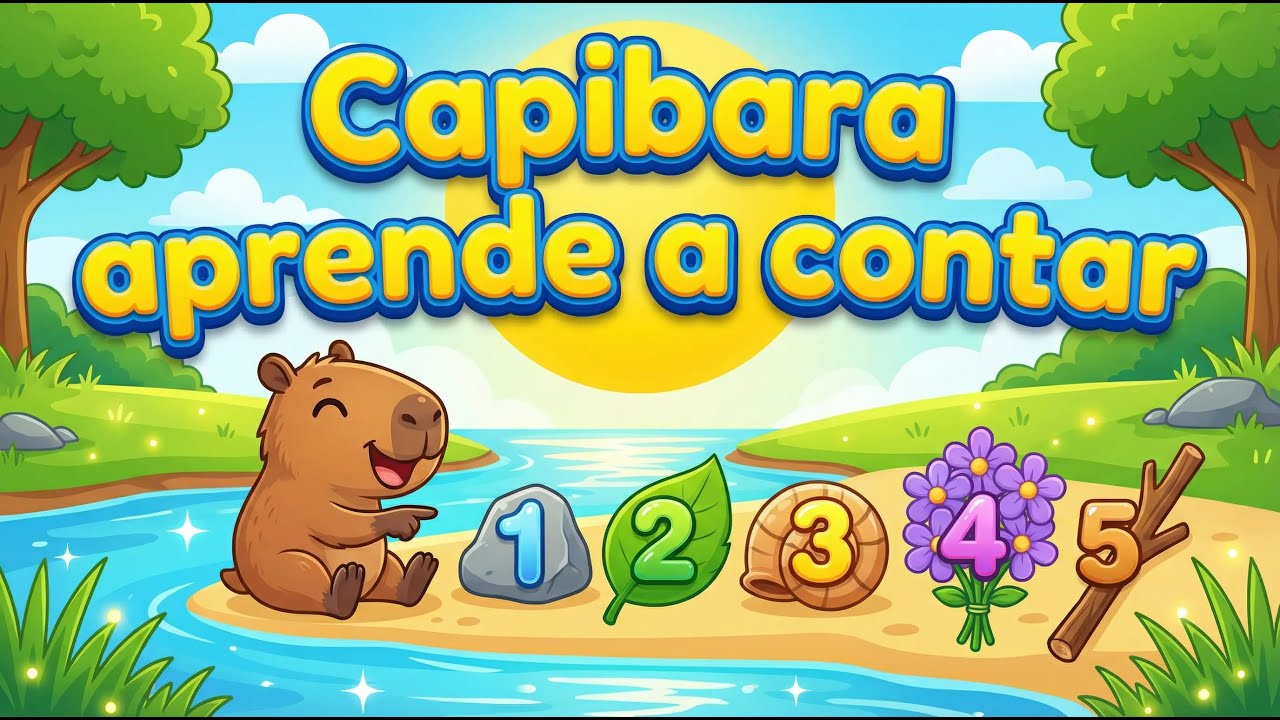 La capibara Capi aprende a contar del 1 al 5 🐹🔢 | Cuento infantil #cuentoinfantil
