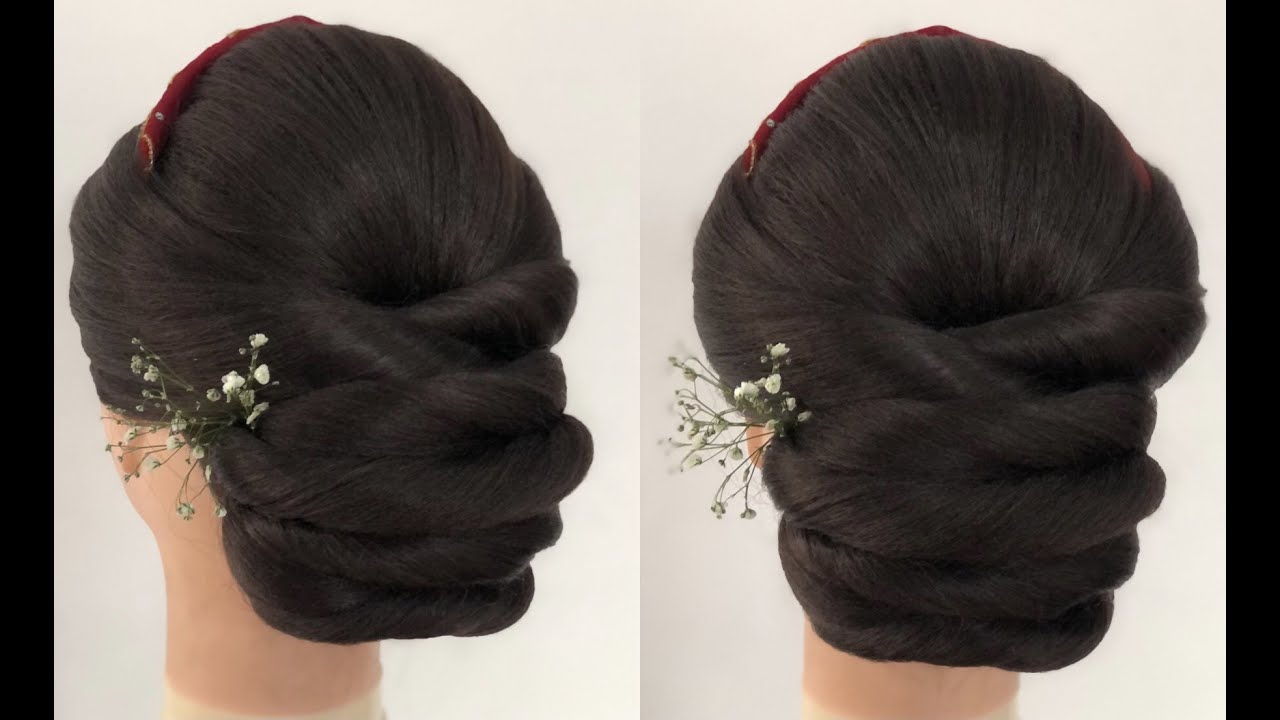 Simple Nepali Bridal Hairstyle | Wedding Bun Hairdo | Juda Hairstyle Tutorial