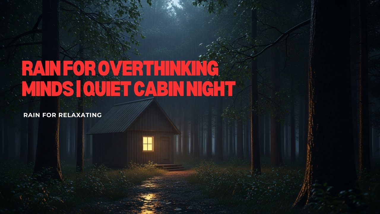 Rain for Overthinking Minds | Quiet Cabin Night