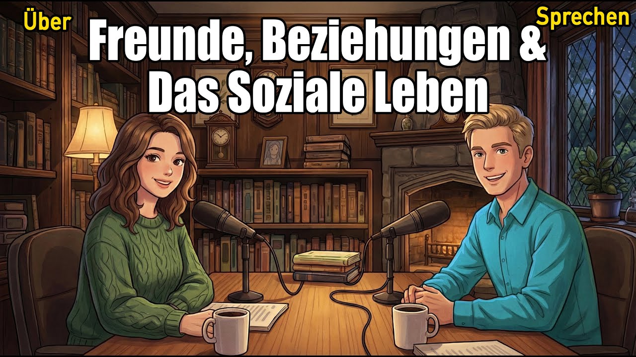 Wie man über Freunde, Beziehungen und das soziale Leben auf Deutsch spricht | Konversationsübung