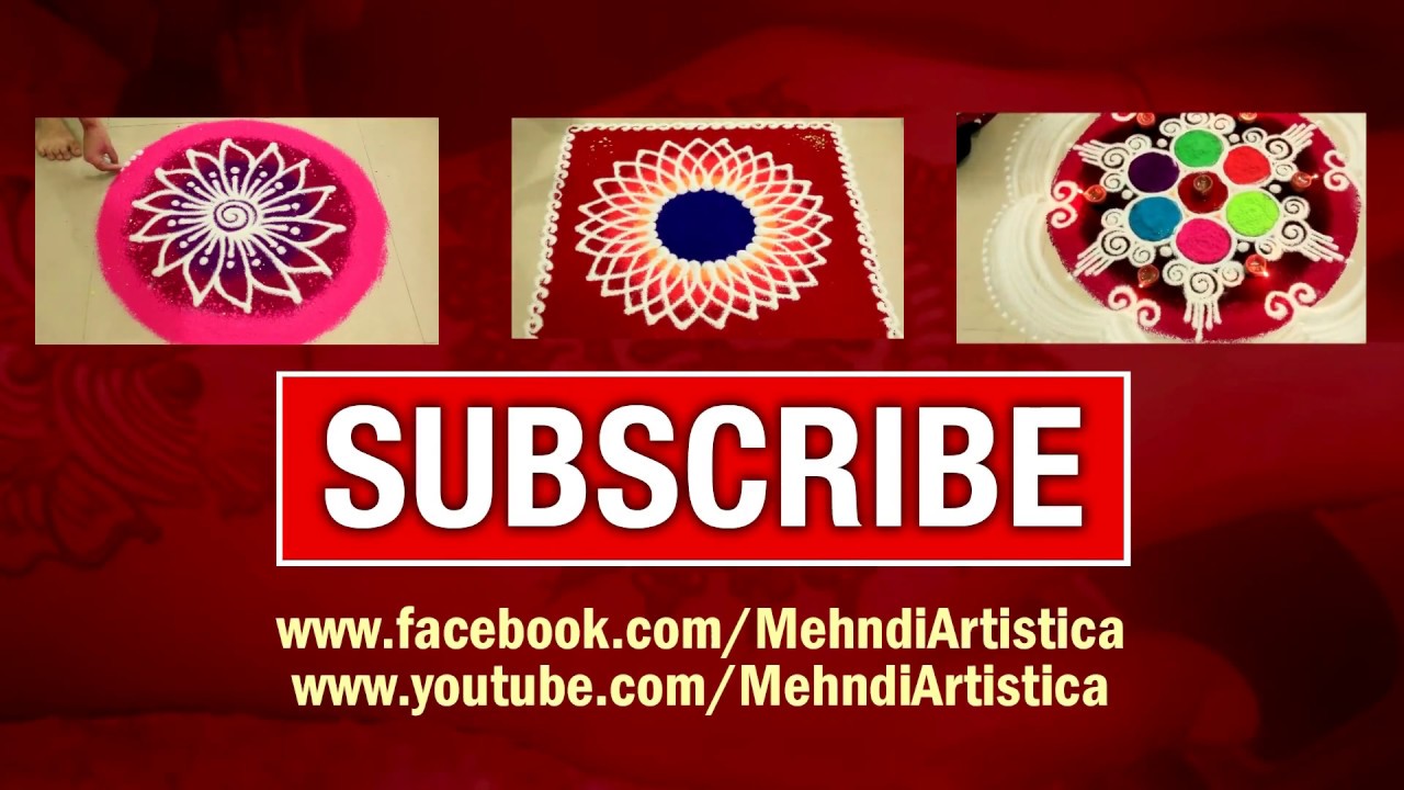 Learn Sanskar Bharti Rangoli Step BY Step 2016 MehndiArtistica Presents RangoliArtistica