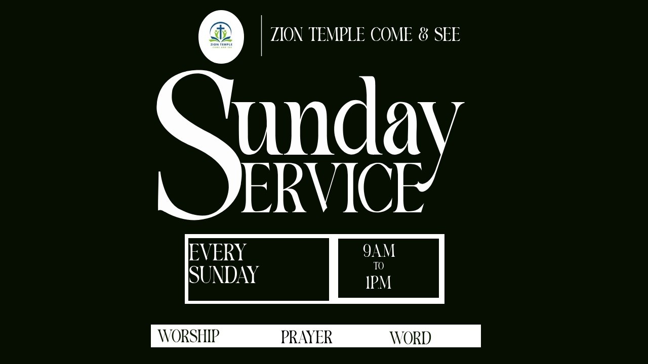 LIVE | IBAADA YA JUMAPILI | SUNDAY SERVICE | ZION TEMPLE COME AND SEE