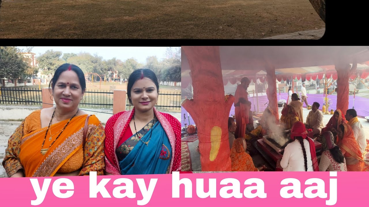 Mandir me huaa havan aaj hum log gaye🙏ww🥰🥰