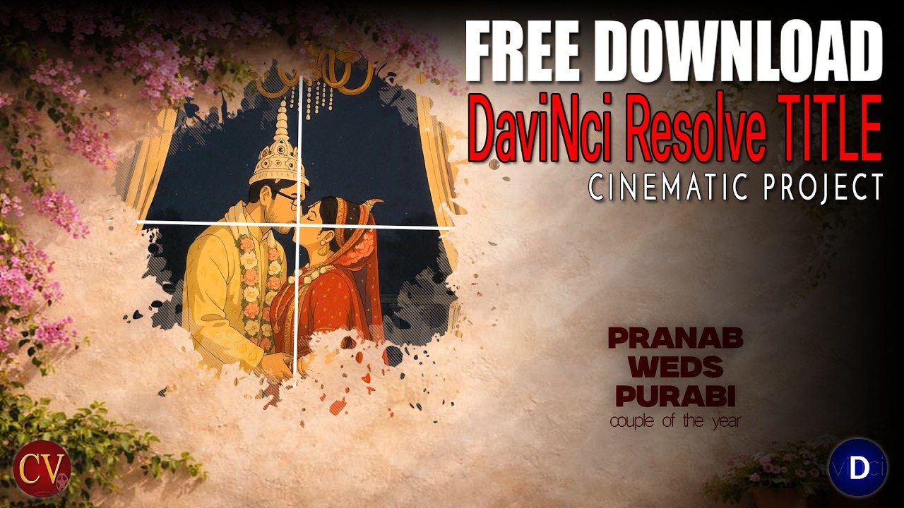 Wedding title project free download 2026 | Davinci Resolve 20 |