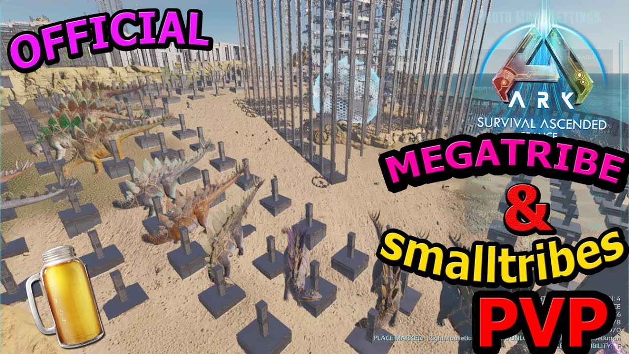 Official Smalltribes & Megatribe PVP | pvp & raid highlights ARK Survival Ascended