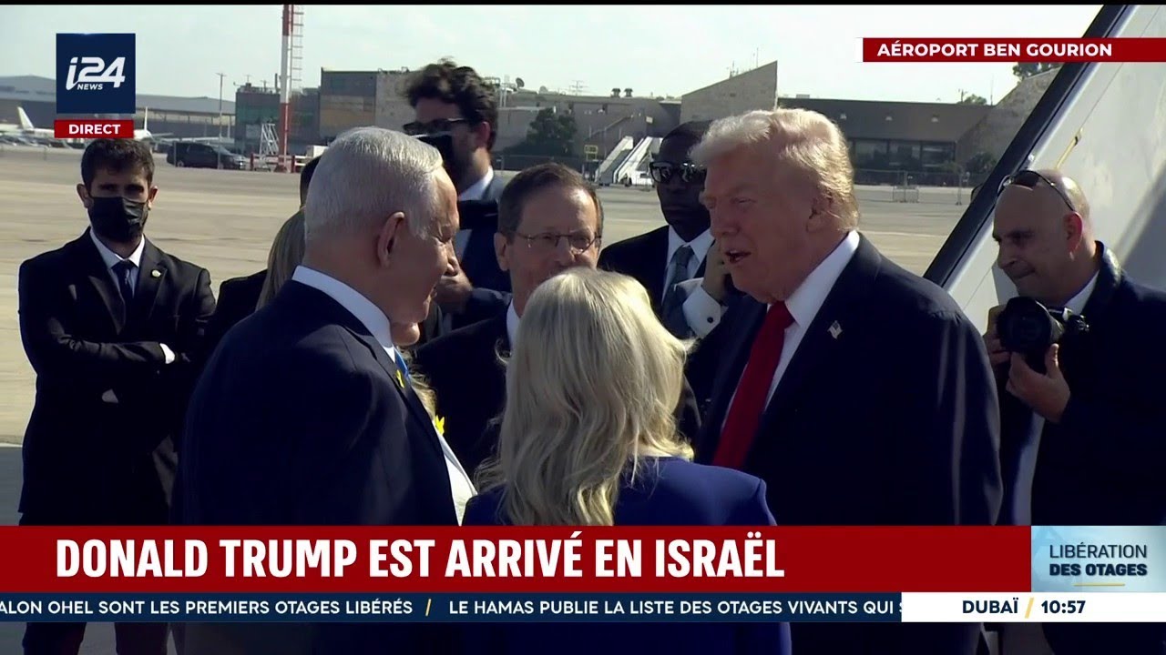 🔴 Le président des États-Unis Donald Trump est arrivé en Israël