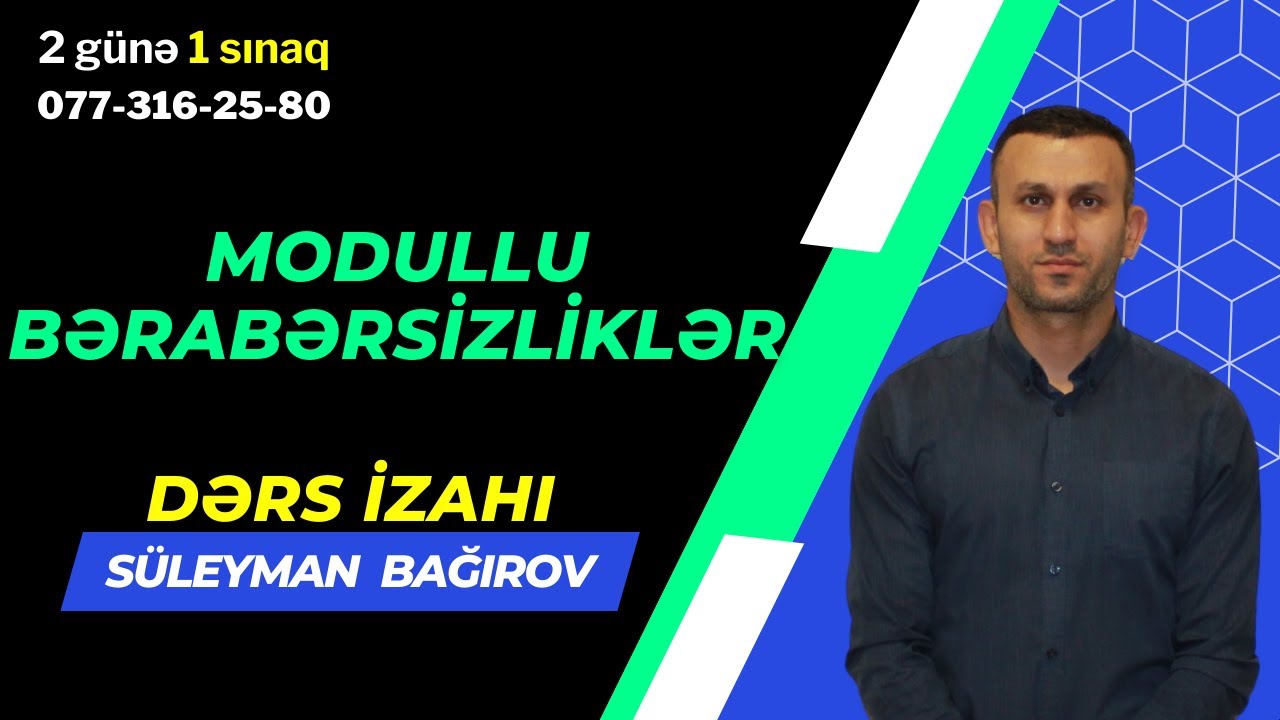 Modullu bərabərsizliklər