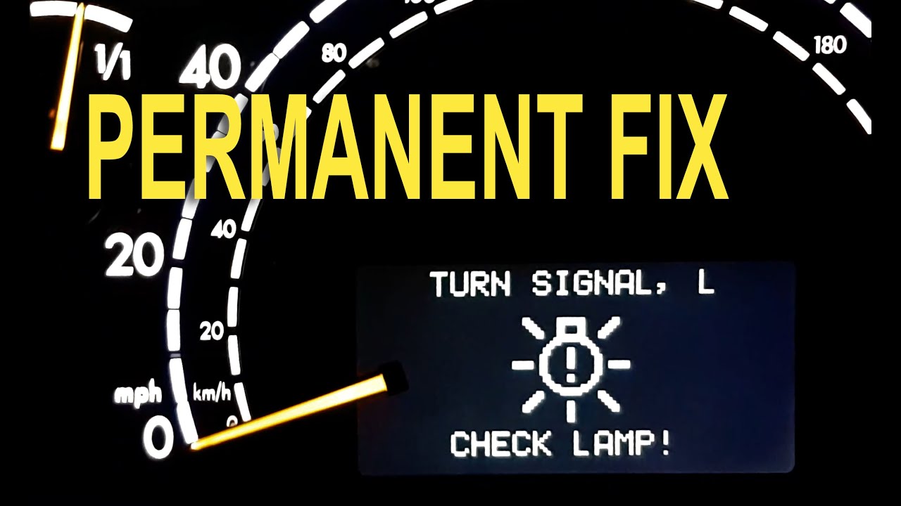 Mercedes W220 Tail Light Fix - TURN SIGNAL, CHECK LAMP
