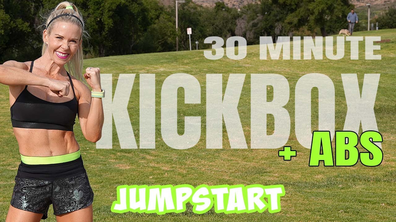 30 MINUTE KICKBOXING AND ABS WORKOUT | No Equipment HIIT | Sweaty And Fun!