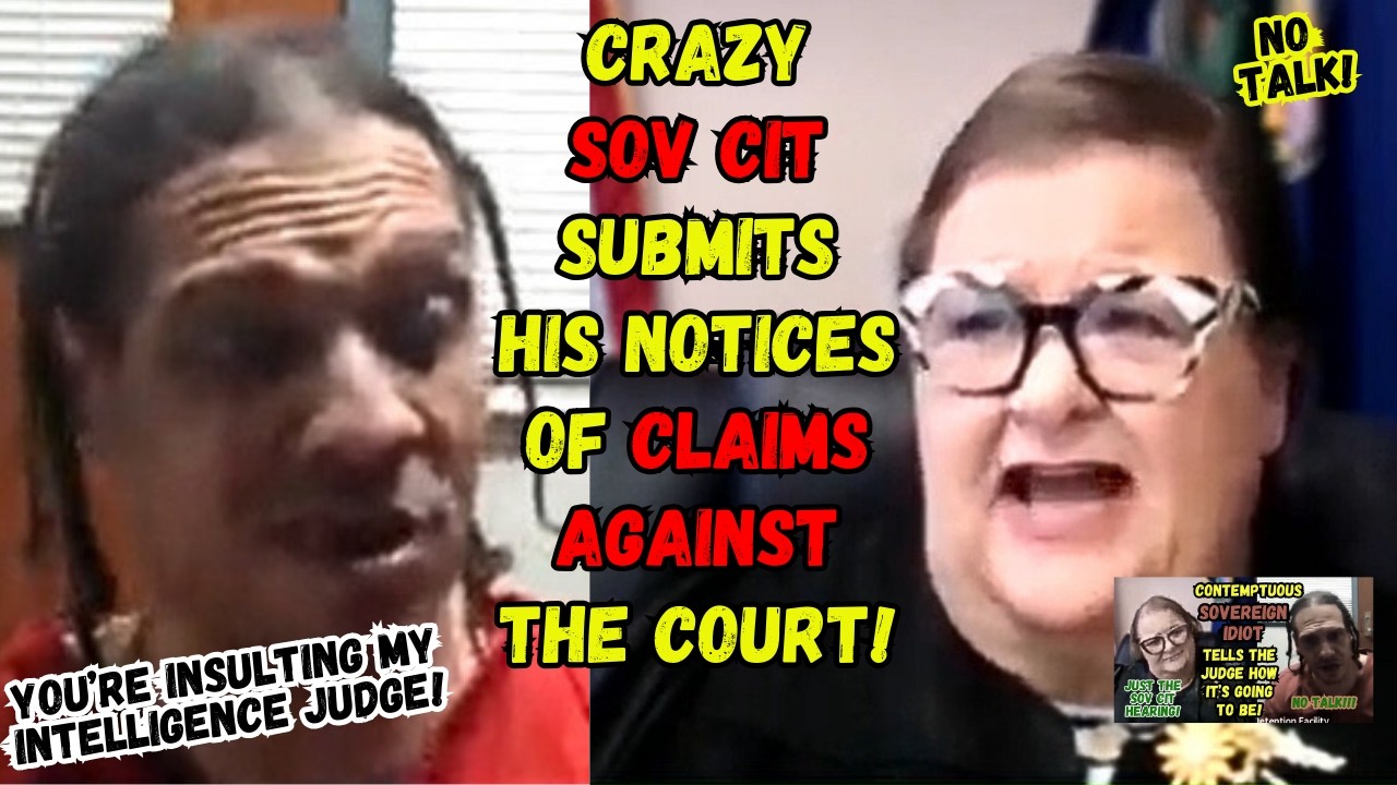 EXTREMELY CONTEMPTUOUS SOverign IDIOT is Back AND STILL Telling the Judge What to Do With His Case!