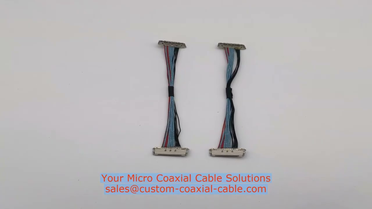 Camera micro coax cable Switzerland distributor MINIFLEX 5-BFN II 14P micro coax amphenol low skew m