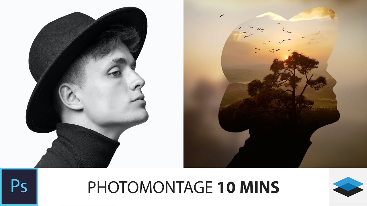TUTO  PHOTOSHOP : Photomontage  en 10 MINS !